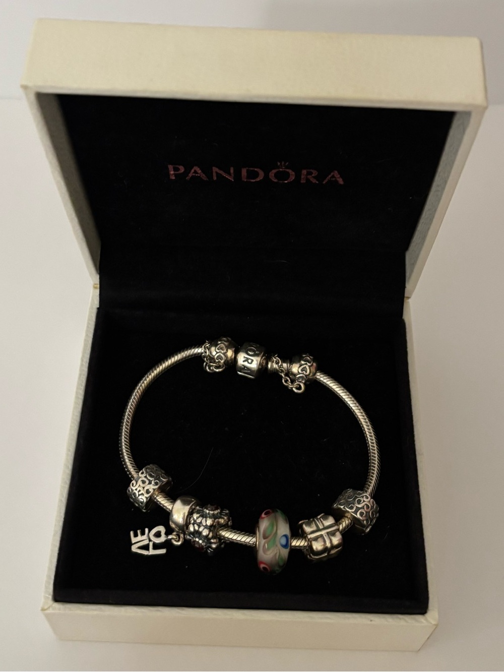 Pandora Sterling Silver Charm Bracelet